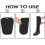 2 Pairs 18 Inch Adjustable Boot Shaper Inserts with Breathable Support for Tall Boots 4