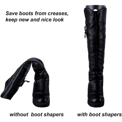 2 Pairs 18 Inch Adjustable Boot Shaper Inserts with Breathable Support for Tall Boots 2