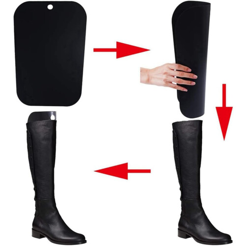 2 Pairs 18 Inch Adjustable Boot Shaper Inserts with Breathable Support for Tall Boots 1