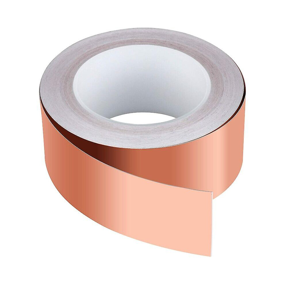 Strong Adhesion Copper Foil Tape For Snail Repellent, Flexible Tape, Emi Shielding, Widely Used In Crafts, Decoration, Electrical Repairs, Guitar Impr 9198585067103