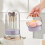 Convenient Makeup Tool Storage Shelf Cosmetic Brush Stand-beige 6