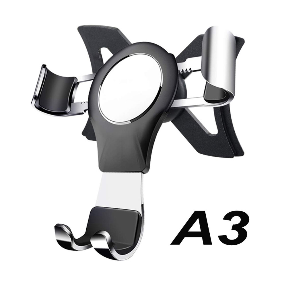 Phone Holder For Audi A3 20142019, Gravity Auto Lock, 360 Rotation, Aluminum Alloy Vent Mount 9119770693242