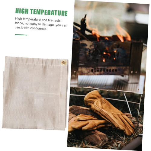 Fire Blanket and Fireproof Mat Temperature Resistant for Home Camping Fire Pit Emergency Use 1