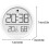 Indoor Clock With Integrated Humidity And Temperature Sensor White Finish Sleek Multi Purpose 2