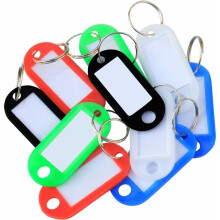 Etiquetas para llaves, tarjetas de identificación para una amplia aplicación, cubierta flexible y duradera que protege las etiquetas de la suciedad