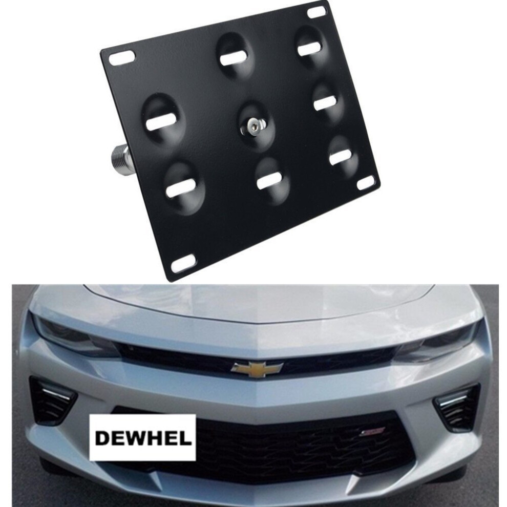 License Plate Mount No Drill Front Bumper Tow Hook Bracket For Camaro 20162023 6Th Gen 9119770696687
