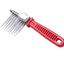 Pet Dematting Comb For LongHaired Dogs And Cats Detangling Tool With Ergonomic NonSlip Handle Remover Brush Outdoor