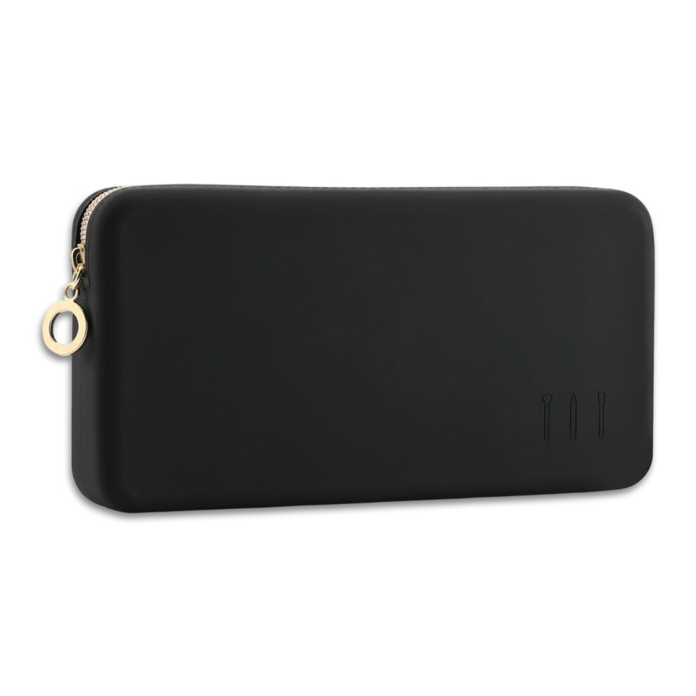 Schwarz Makeup Pinsel Halter, Tragbarer Kosmetiktasche, Makeup Pinsel Organizer fÃ¼r Reisen, Schminktasche fÃ¼r Handtasche, Kosmetiktasch Organizer,