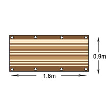 Balcony Privacy Fence Screen Weather Resistant For Backyard Deck Pool Porch Fence Railings UV Privacy Protection Breathable Material Grommets Design E