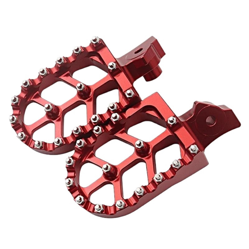 Motorcycle Foot Pegs For Klr650 19802013 Aluminum Pedals Ergonomic Grip Stable Riding Red 9001264934682
