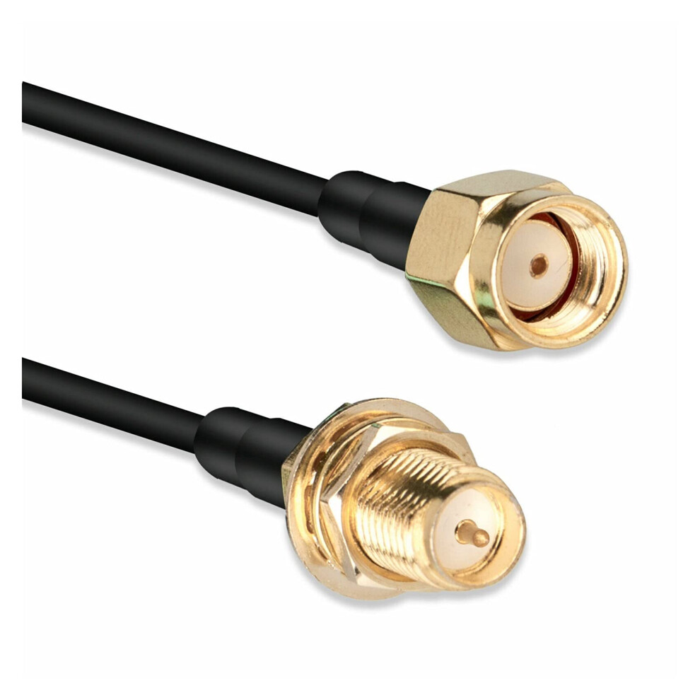 Wifi Antenna Rp-Sma Male To Rpsma Female Coaxial Cable Extension 3M 10Ft Rg174 Bulkhead Connector 9001264934668