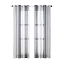 Tissu transparent luxueux aspect lin, rideaux voilages texturés offrant une protection de l'intimité et filtrant la lumière pour un environnement