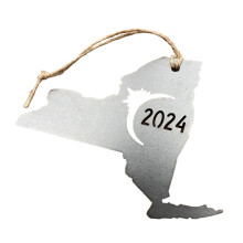 Decoratieve Solar 2024 Uitsparing Metalen Ophangingen Ornament-J