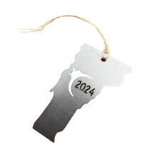 Solar 2024 Uitsparing Metalen Ophangingen Charme Ornament-A