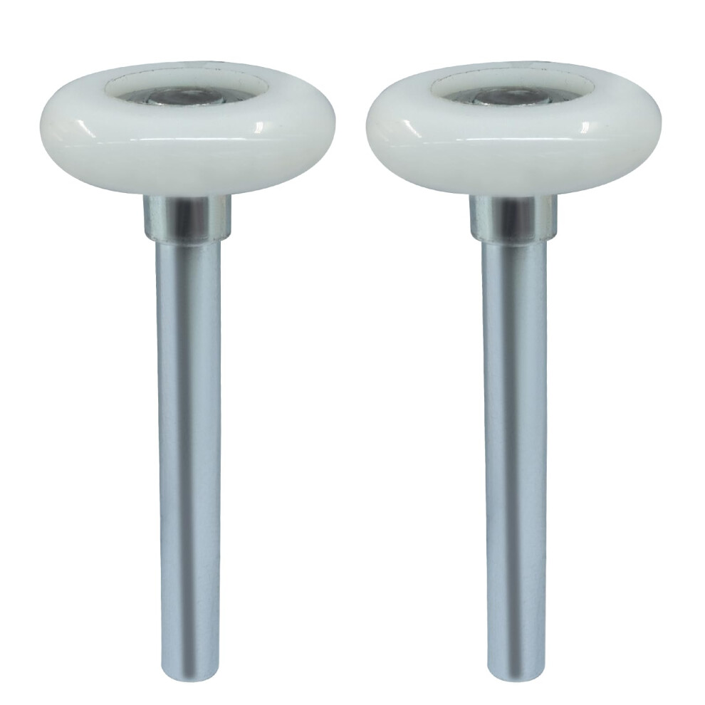 2 Pcs Nylon Garage Door Rollers 1.8 Inch Dia 4 Inch Stem Quiet Heavy Duty Rustresistant Wheels 9189345585197