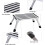 Aluminum RV Folding Step Stool with NonSlip Surface, Heavy Duty Foldable Camper Steps 2