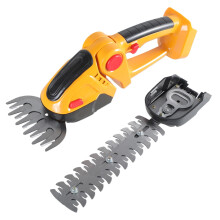 Cordless Hedge Trimmer with Dual Blade System, Electric Grass and Shrub Shear for Gardening