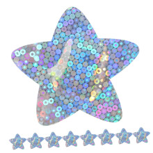 20pcs Waterproof Cartoon Adhesive Bandages for Kids Glitter Star Design Gentle on Skin