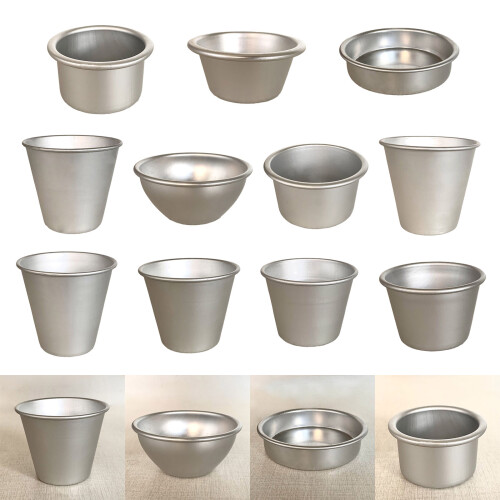 10pcs Nonstick Pudding Cups Aluminums Eggs Tart Cup Oven-B07 2