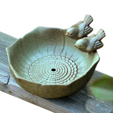 Outdoor Ceramic Bird Bath with WeatherResistant Design for Garden, Balcony and Yard Decor