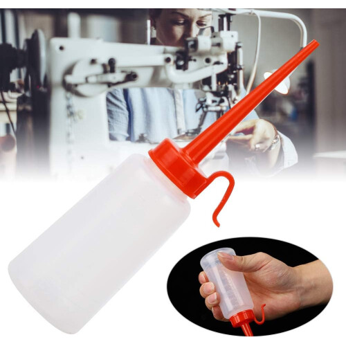 160ml Sewing Machine Oiler Bottle with Long Angled Needle Tip, LeakProof Clear Plastic, 10 Pcs 1