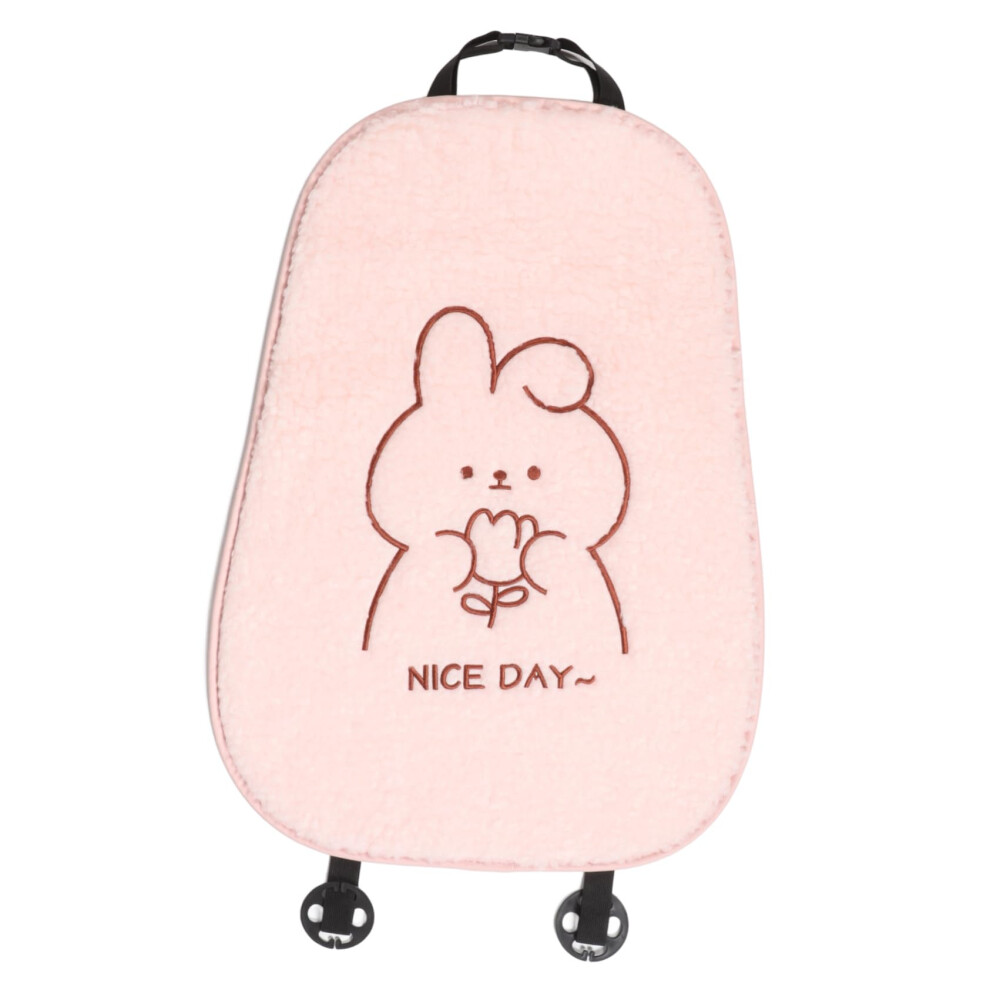 Cute Cartoon Plush Car Seat Cushion Cover With Nonslip Backrest, Universal Fit Front Seat Protector 9119770697776