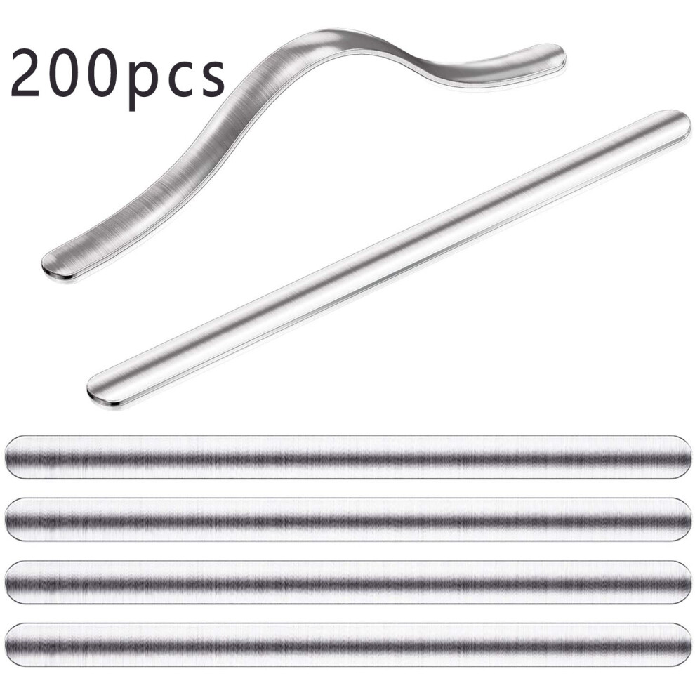 Versatile Nose Bridge Strips, Solid Aluminum Nose Clips For Diverse Crafts, Adhesive Back Facilitates Effortless Attachment In Your Diy Creations