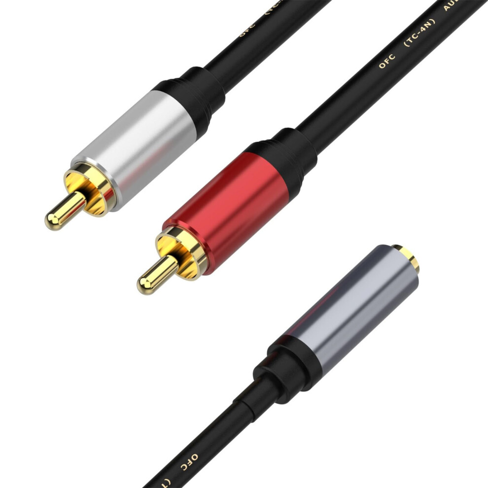 3.5Mm Female To 2Rca Male Auditory Adapter 30Cm Bidirectional Connection Between Devices 9119770698384