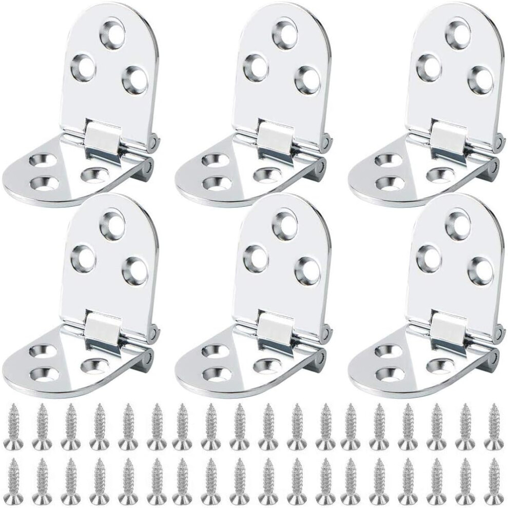 Heavy Duty Folding Hinge For Furniture, Zinc Alloy Flap Hinge With Smooth Silent Movement And Long Service Life, Perfect For Sewing Machine Table And 9198585068681