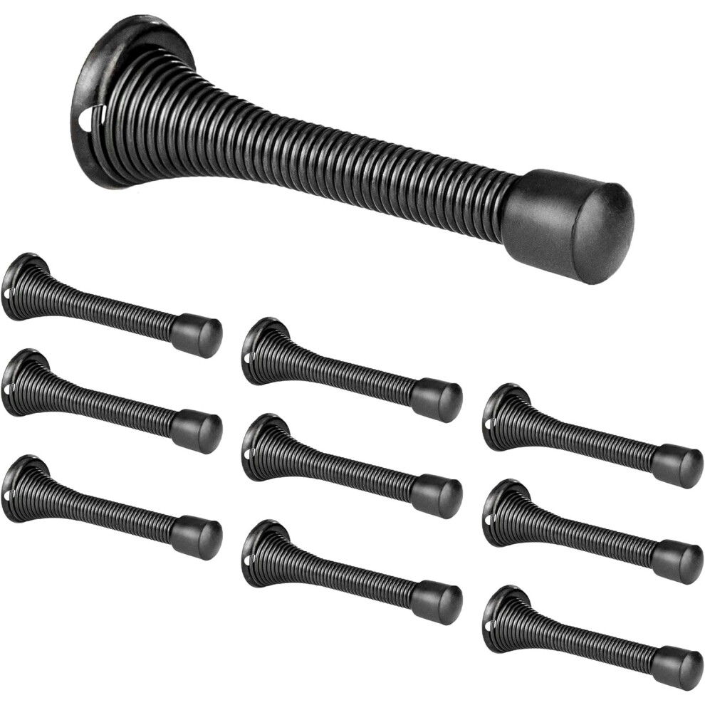 Durable Steel Construction Door Stopper, Comprehensive Protection For Walls & Doors With Rubber Bumper Tip, Easy Installation Ensures Quick Damage Pre 9198585068537