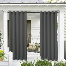Rideaux de terrasse, porche et pergola résistants aux intempéries, rideaux élégants occultants, matériau respirant et imperméable pour