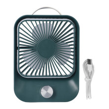 Handyhalterung, Tischventilator mit geräuscharmer Technologie und Akkubetrieb, tragbarer Mini-Ventilator für Zuhause, Büro und Reisen