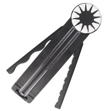 12 in 1 Paper Cutter Manual Rotary Portable Mini Cutter For Crafts Scrapbooking Cards Black