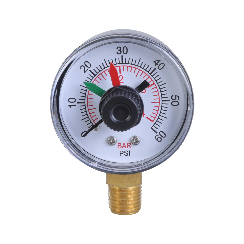 Pool Pressure Gauge Multiport Valves Compatible For Pool Filtration Systems With Precise Readings 9119770700094
