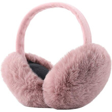 Super Soft Knitted Ear Cover with Adjustable Headband, Thickly Padded Plush Outdoor Children Cold Weather Ear Warmer, Windproof Foldable Winter EarMuf