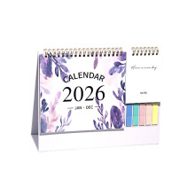 2026 Desktop Calendar Writing Pad with Sticker 12 Month Runs-C