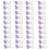 40 pièces/ensemble pinces à reliure en forme de coeur-Violet 1