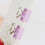 40 pièces/ensemble pinces à reliure en forme de coeur-Violet 5