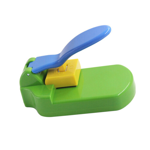 Outil de coupe éducatif pour avec 8 moules et poignée-Vert