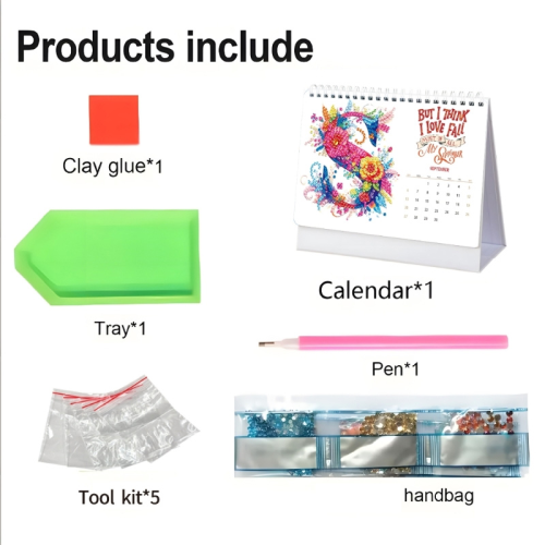 Kits de peintures de calendrier 2026, calendrier de-Bleu ciel 2