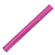 Règle à échelle triangulaire en alliage-Rose rouge 15cm