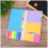 Ensemble de notes adhésives pour carnet de notes polyvalent, 4