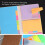 Ensemble de notes adhésives pour carnet de notes polyvalent, 7