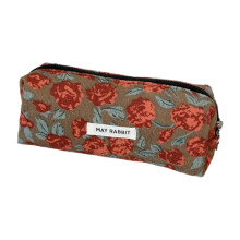 Corduroy reisetui, multifunctionele cosmetische schooltas,-5