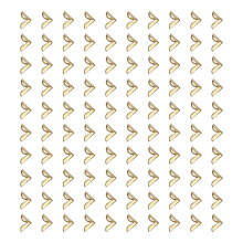 Yellow Metal Photo Corners 100 Pack For Albums And Scrapbooks Protectors Easy Install Retro Style Modern Charm