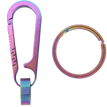 Multifunktions-Karabiner aus Edelstahl mit Schnellverschluss – ideal für EDC-Einsätze, Schlüsselanhänger und Gürtelhaken gegen Verlust, für