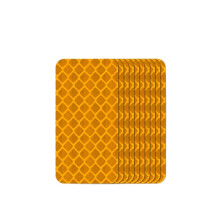 MTB Stickers For Bike Frame 30Pcs Set Reflective Safety Strip Car Trailer Motorcycle Bumper Compatible Orange
