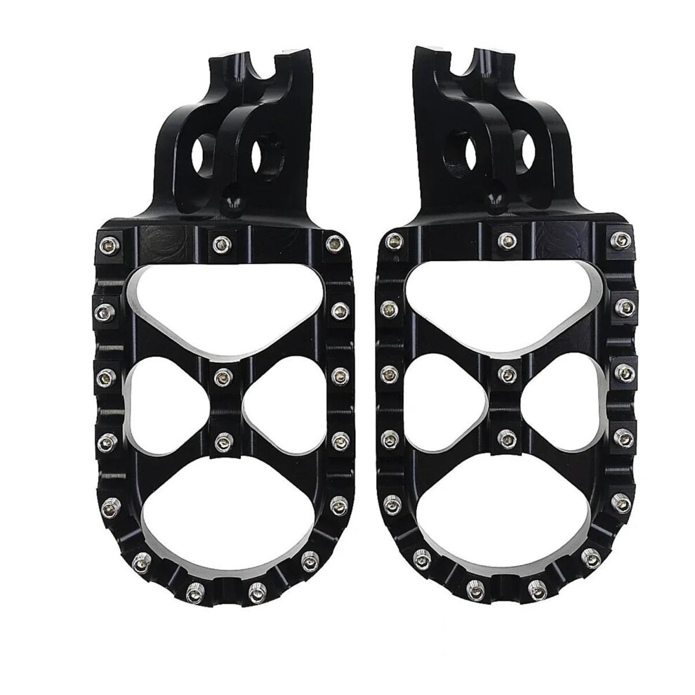 Motorcycle Foot Pegs And Floorboards For Honda Crf125 Crf1100, Enhanced Grip, Larger Support Area, Black 9119770700254