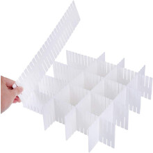 Soluzione versatile per organizzare i cassetti, griglia in plastica con divisorio multifunzionale, organizer regolabili per cassetti per trucchi,