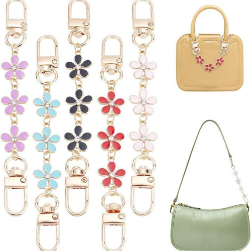 Versatile Adjustable Flower Charm Chain Extender-Blue 2